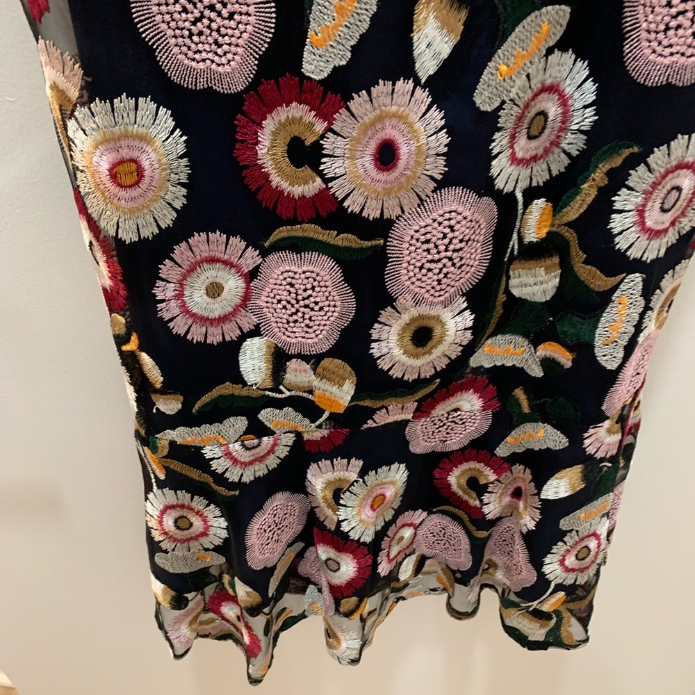 Sam Edelman Helium Floral Embroidered Off the Shoulder Dress (Size 10) - Picture 6 of 16